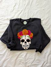 Load image into Gallery viewer, Day of the Dead / Dia de los Muertos Crewneck Sweater - Dama