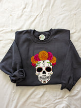 Load image into Gallery viewer, Day of the Dead / Dia de los Muertos Crewneck Sweater - Dama