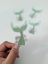 Load image into Gallery viewer, Sirenita Morenita Mermaid Tail Sticker