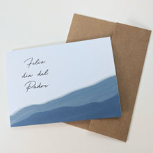Load image into Gallery viewer, Watercolor Streak Father's Day Card - Spanish Option Available