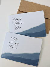 Load image into Gallery viewer, Watercolor Streak Father's Day Card - Spanish Option Available