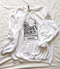 Load image into Gallery viewer, Take Me Ghost Hunting, Haunted House Crewneck Sweater