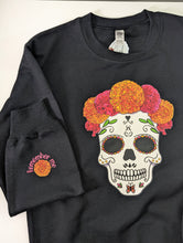 Load image into Gallery viewer, Day of the Dead / Dia de los Muertos Crewneck Sweater - Dama