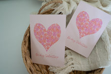 Load image into Gallery viewer, Flower Heart Valentine's Day Card (Spanish option available)