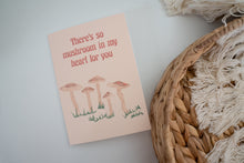 Load image into Gallery viewer, There's so Mushroom in My Heart Velentine's Day Card