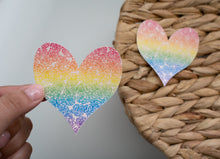 Load image into Gallery viewer, Rainbow Flower Heart Sticker