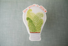 Load image into Gallery viewer, Allow Yourself to Grow - Ferns in Lightbulb Sticker