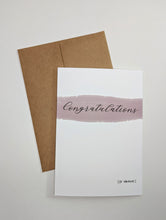 Load image into Gallery viewer, Congratulations Minimalist Greeting Card