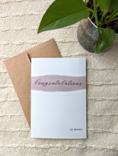 Load image into Gallery viewer, Congratulations Minimalist Greeting Card