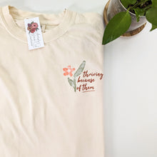 Load image into Gallery viewer, Proudly Raised by Immigrants Floral T-shirt
