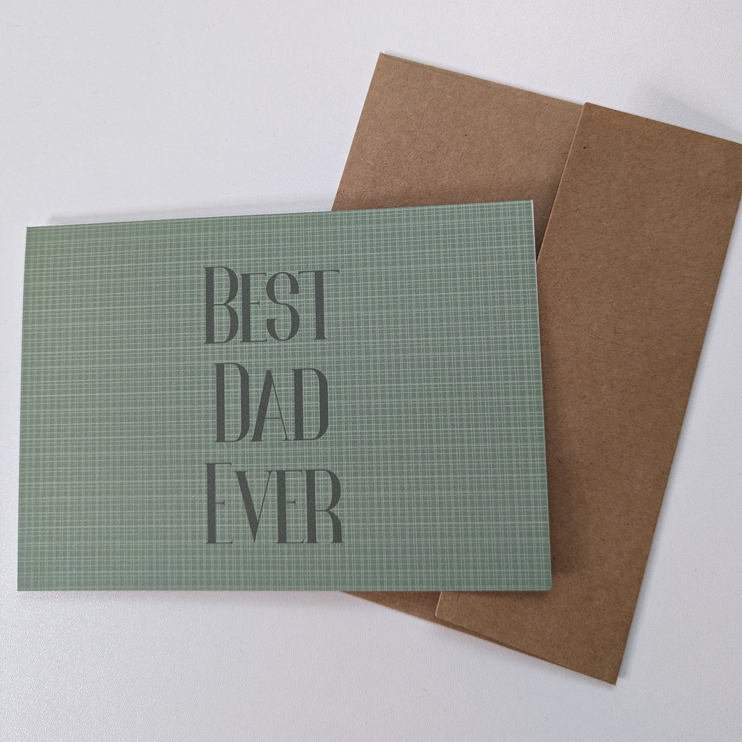 Plaid Best Dad Ever Father's Day Card