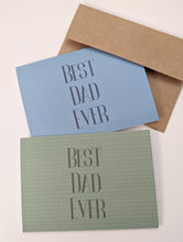 Load image into Gallery viewer, Plaid Best Dad Ever Father&#39;s Day Card
