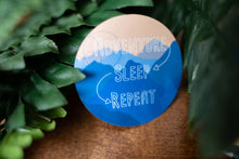 Load image into Gallery viewer, Adventure Sleep Repeat Sticker
