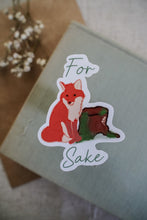 Load image into Gallery viewer, For Fox Sake Sticker
