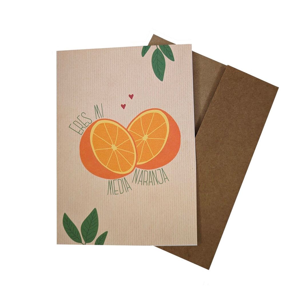 Mi Media Naranja Valentine's Day Card (Spanish)