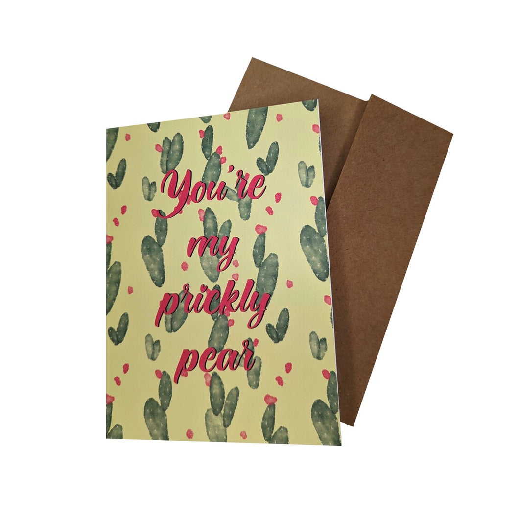 Prickly Pear Valentine's Day Card