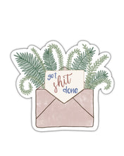 Load image into Gallery viewer, Get Shit Done - Envelope with Ferns Sticker
