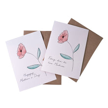 Load image into Gallery viewer, Minimalist Flower Mother&#39;s Day Card (English or Spanish)
